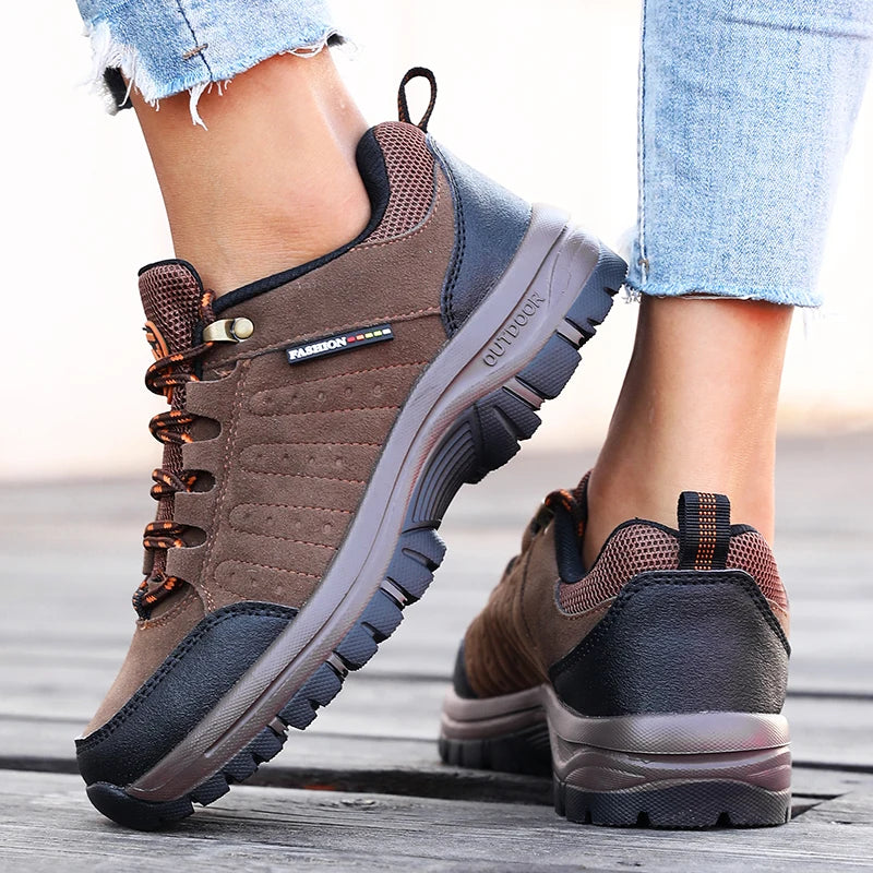 Hiking Shoe Outdoor Retro SuedeTactical Platform Women's Sneakers Spring Autumn New 2025 Anti Slip Mountaineering Camping Shoes
