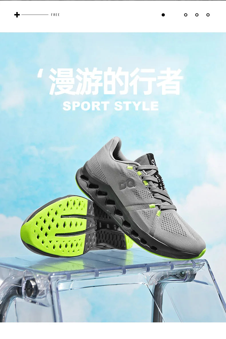 Men Casual Sports Running Shoes Marathon Air Cushion Breathable Lightweight Men Comfortable Athletic Nonskid Sneakers Outdoor