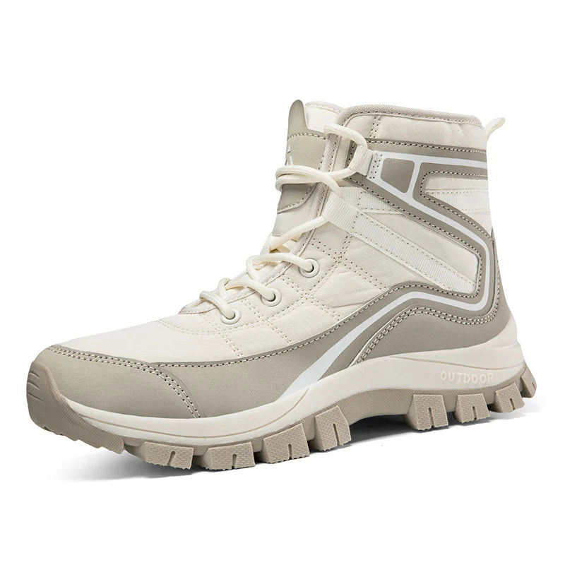 Winter Woman Anti Slip Outdoor Hiking Shoes Women High-Top Trekking Boots Mountain Shoes Plush Warm Snow Boots Dropshipping