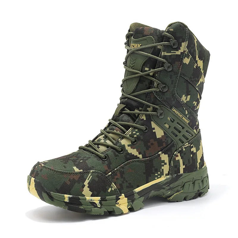 High Quality Men's Outdoor Boots Camouflage Hunting Man Trekking Boot Anti-slip Waterproof Boots Men botas senderismo hombre