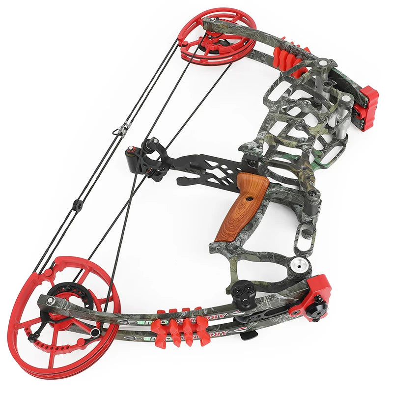 30-60lbs Compound Bow Shooting Steel Ball 420fps Dual Purpose Bow Archery Arrow 80% Let off for Right Hand Car Hunting Bow