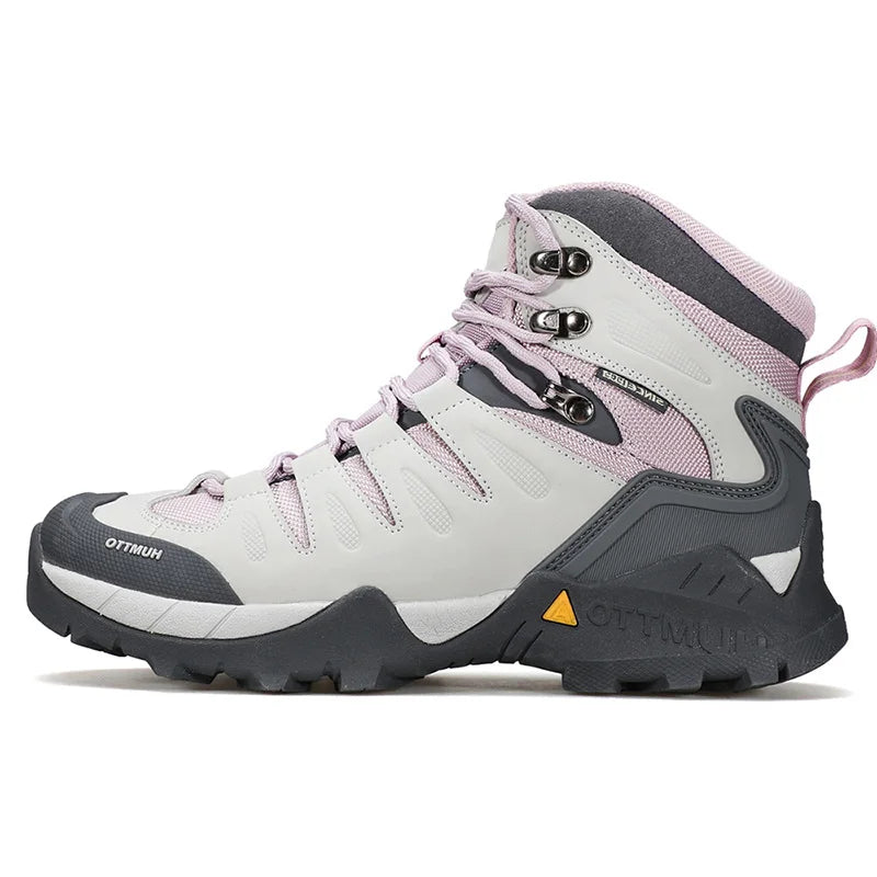 HUMTTO Cowhide Hiking shoes Men's waterproof hunting Boots Tactical Desert Combat Ankle trekking Boots Male Women warm Sneakers