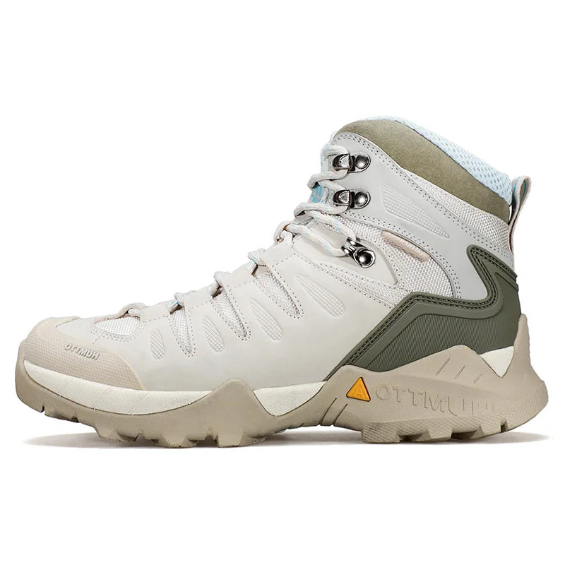HUMTTO Cowhide Hiking shoes Men's waterproof hunting Boots Tactical Desert Combat Ankle trekking Boots Male Women warm Sneakers