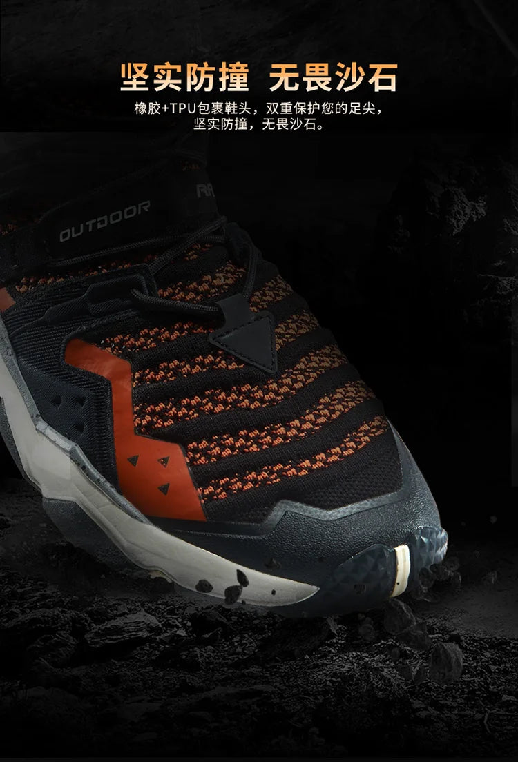 RAX Men's Waterproof Hiking Shoes Women Climbing Backpacking Trekking Boots Men Outdoor Shoes Anti-slip Mountain Sneakers Men