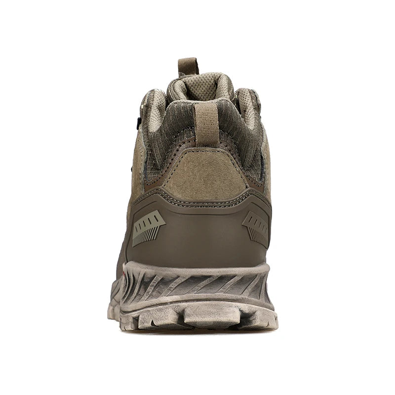 HUMTTO Hiking Shoes Men Trainers Outdoor Trekking Boots Mens Breathable Winter Men's Sports Shoes Leather Safety Work Sneakers