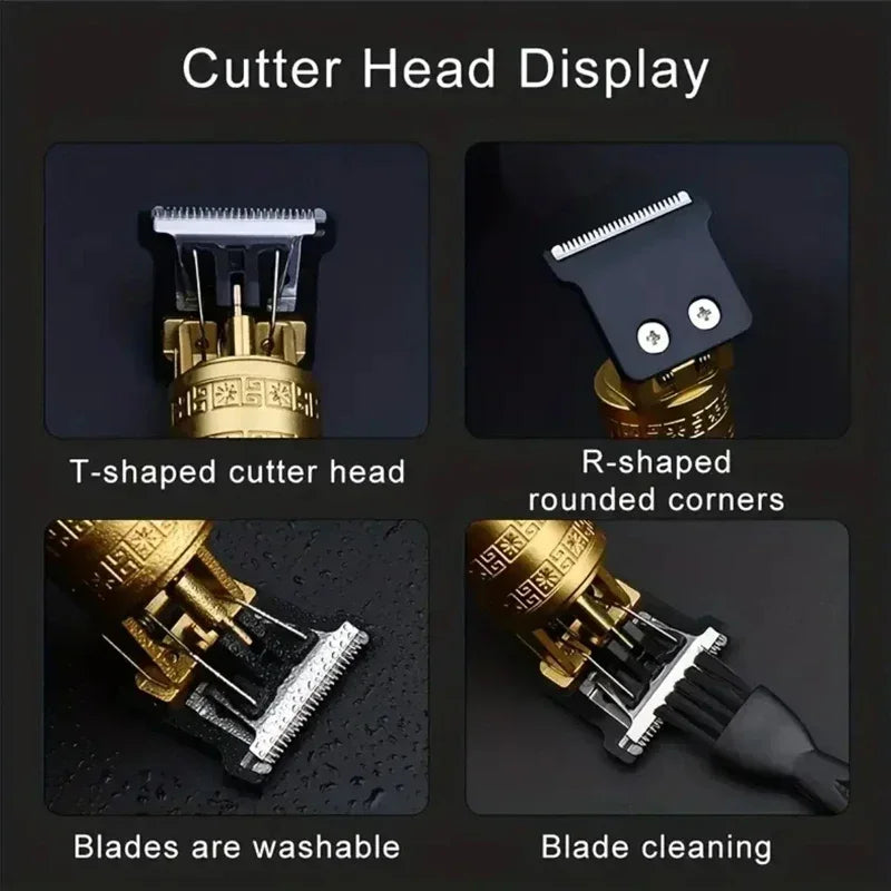 T9 Professional Hair Clipper/Accessories for Men | USB Fast Charging | Beard/Body/Hair Trimmer | Precision Electric Shaver