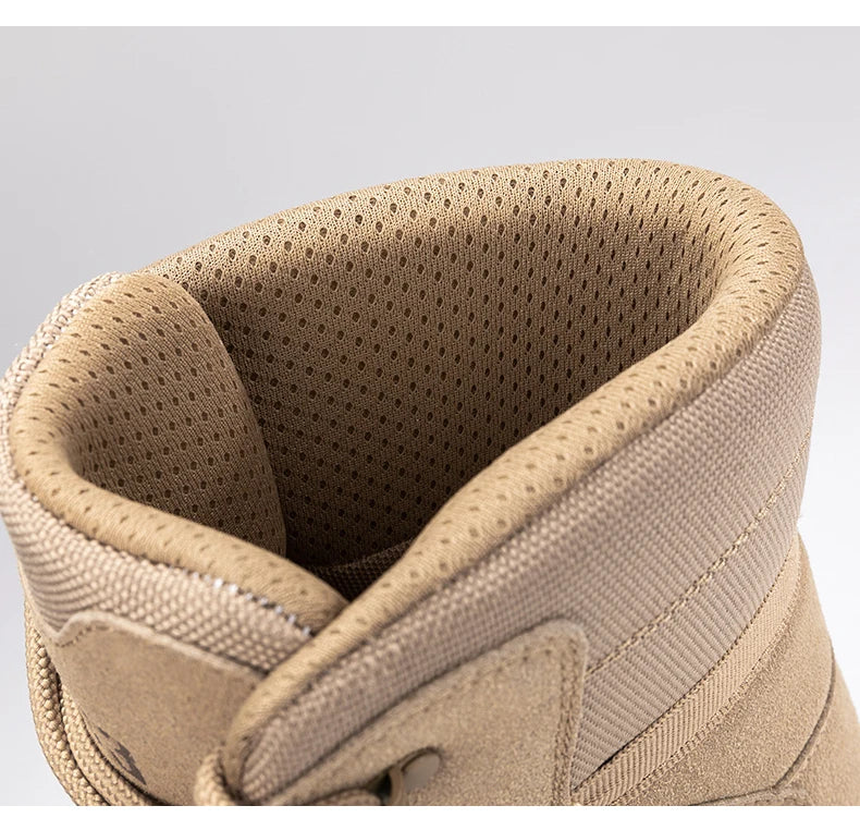 Men High-top Hiking Shoes Outdoor Shoes Non-Slip Casual Trekking Boots Hiking Boot Lace Up Hunting Tactical Trekking Sneakers