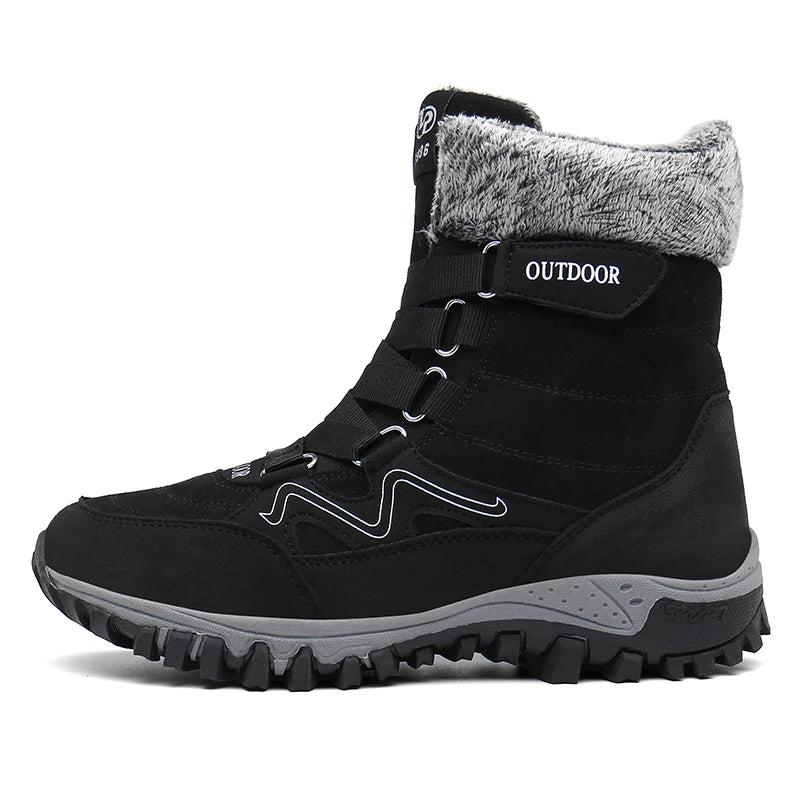 Winter Hiking Shoes Plush Trekking Boots Women Mountain Camping Treking Woman Outdoor Trail Tracking Sneakers
