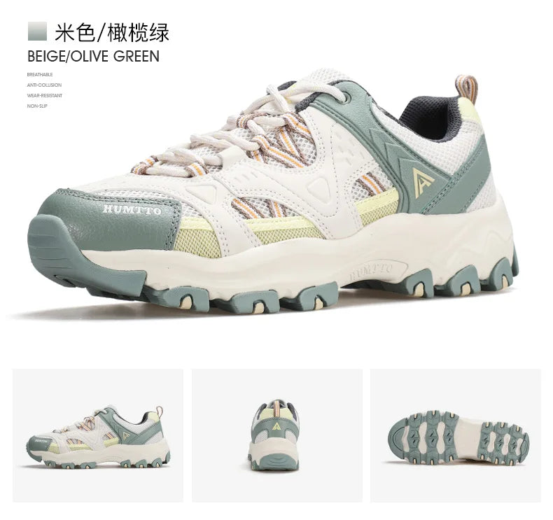 HUMTTO Women Hiking Shoes  Spring Outdoor Sports Climbing Shoes Walking shoes Warm men Trekking Sneakers Ankle Boots Breathable