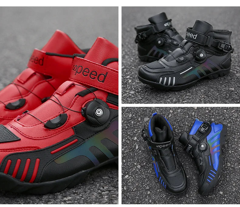 Motorcycle Boots Men Motocross Safety Protection Shoes Accessories Off-Road Racing Waterproof Anti Slip Short Boot motorcycles