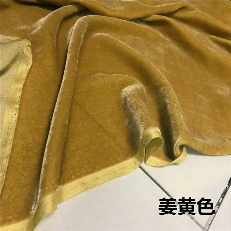 1/3/5 yard Mulberry Silk Velvet by the Yard Garment Fabrics Cheongsam with Cloth Lady's Velvet Robe Evening Dress White Blue Red