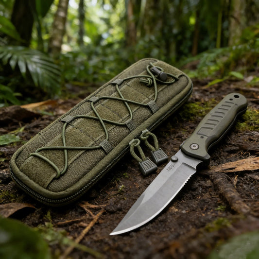Tactical Molle Knife Pouch EDC Tool Knives Holder Hunting Accessories Outdoor Sports Hiking Camping Hunting Flashlight Holster