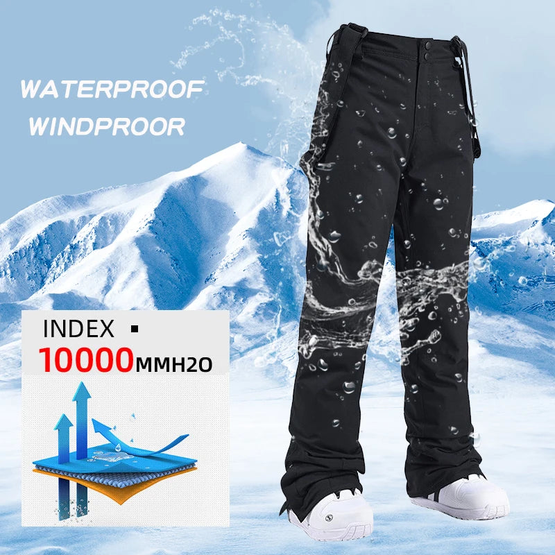 Winter Ski Suit Men Camping Mountain Ski Jacket Ski Pants Warm Windproof Down Jacket Overalls Outdoor Sports Snowboard Clothing