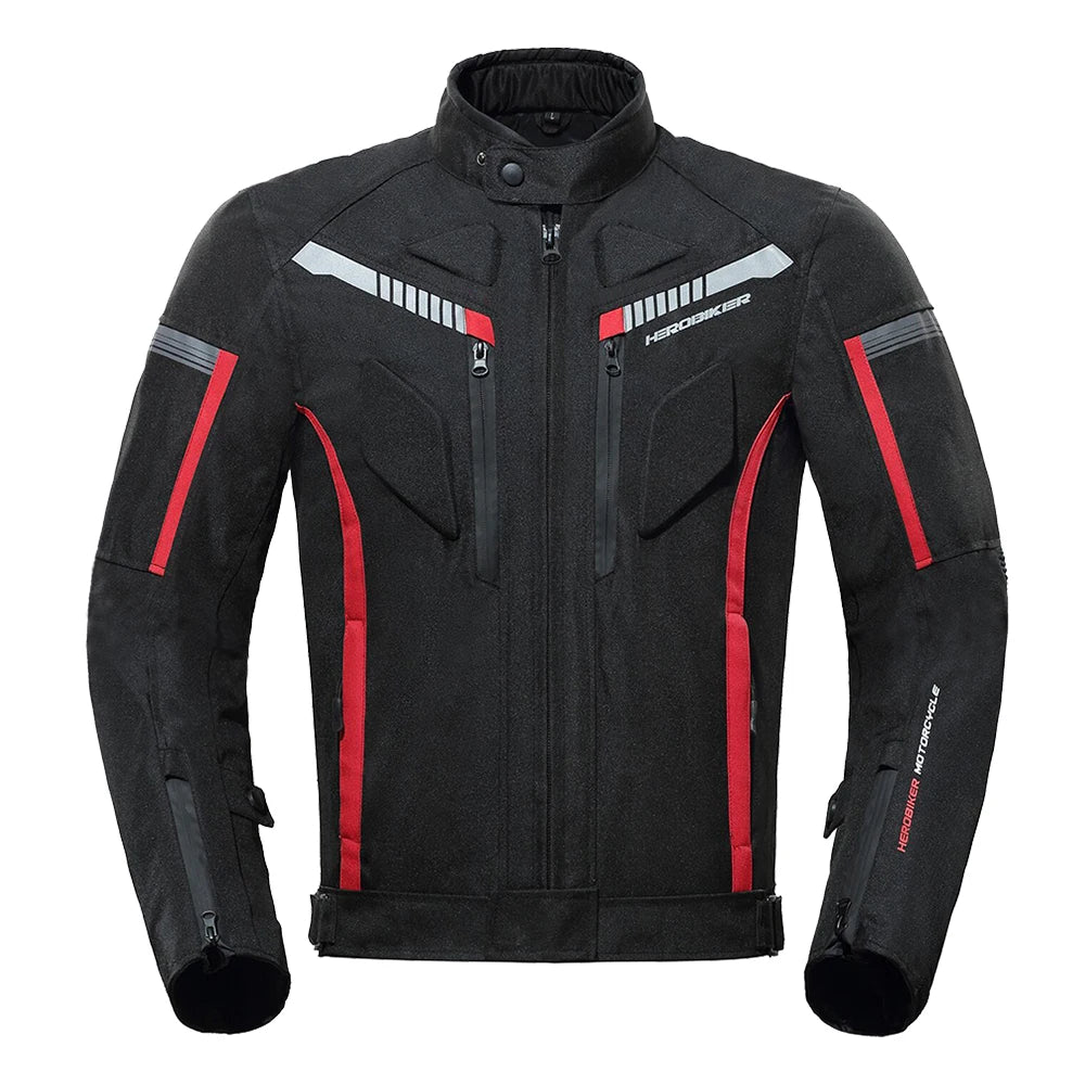 HEROBIKER Waterproof Motorcycle Jacket Man Racing Jacket Wearable Motorcycle Pants Moto Clothing With EVA Protection