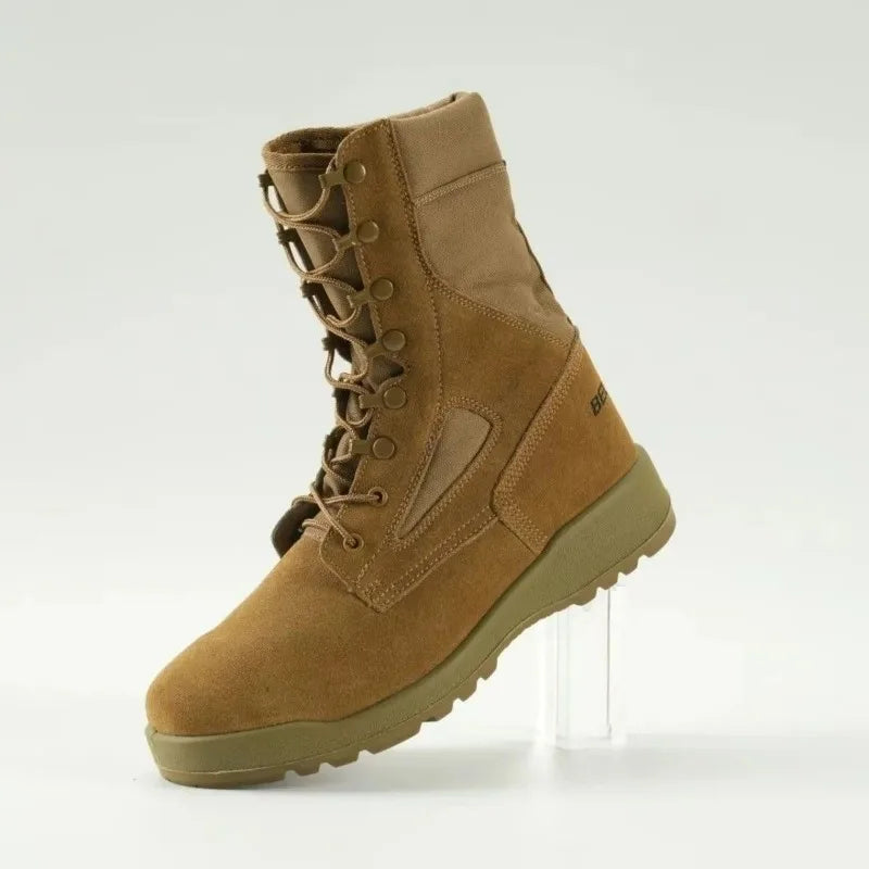 Classic Brand Hiking Shoes For Men Good Quality Suede Leather Trekking Boots Man Comfortable Hiking Shoe Non-Slip Hunting Shoes