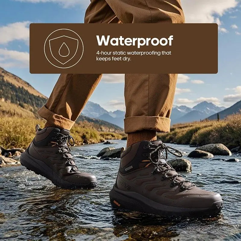2025 Hot Sale Men Trekking Boots Green Brown Outdoor Walking Shoe Man Designer Mountain Shoes  Hiking Boots
