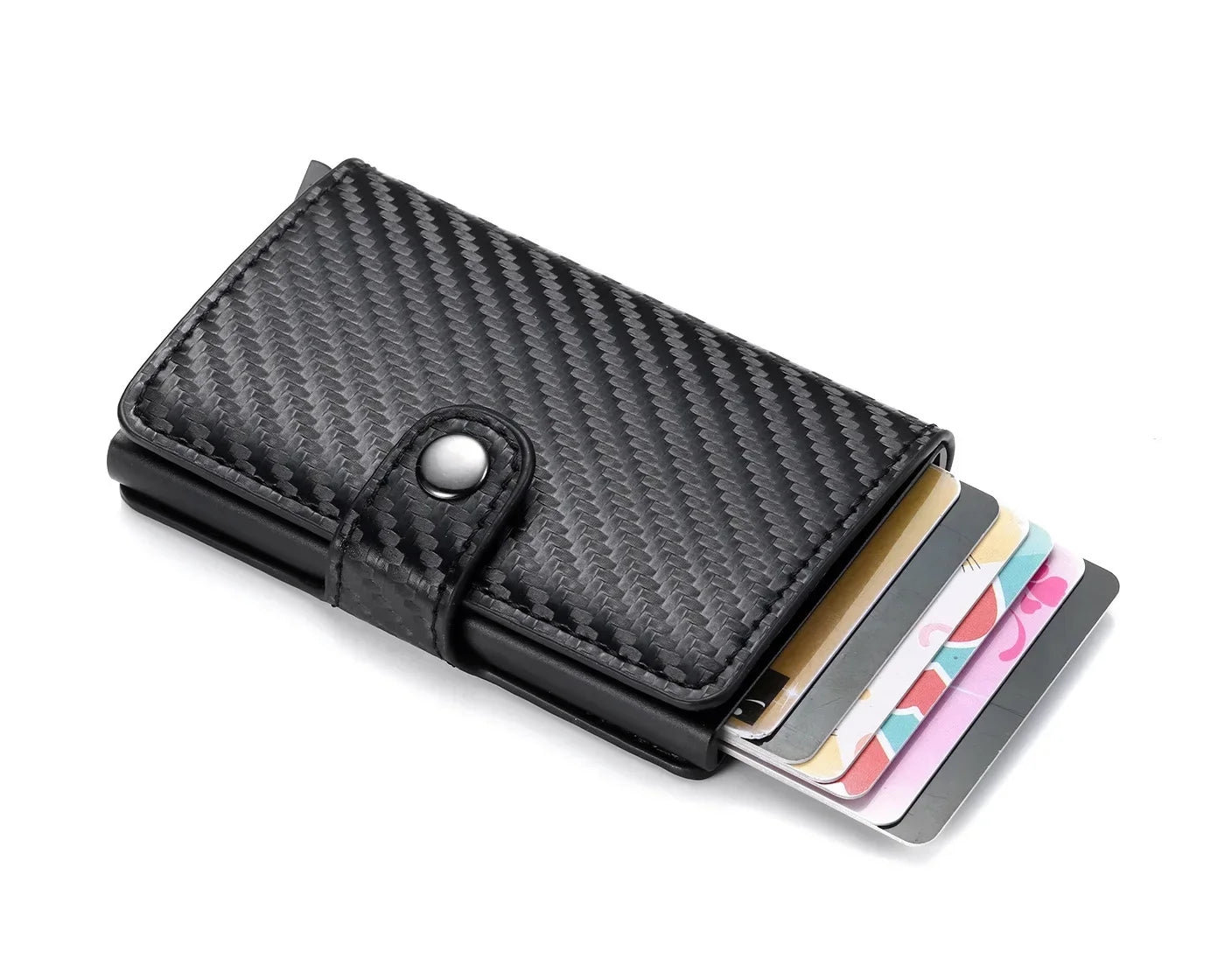 Rfid Visit Credit Card Holder Storage Luxury Small Smart Wallet Metal Business Cardholder Case Women Minimalist Walet for Men