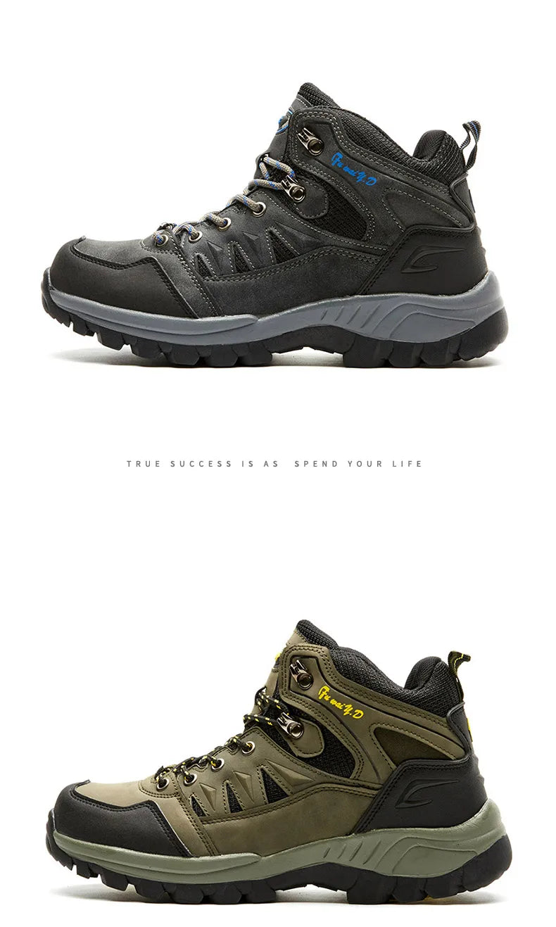 Outdoor Hiking Shoes Men and Women High-top Climbing Boots Non-slip Wear-resistant Trekking Shoes for Men 2024 Autumn Winter