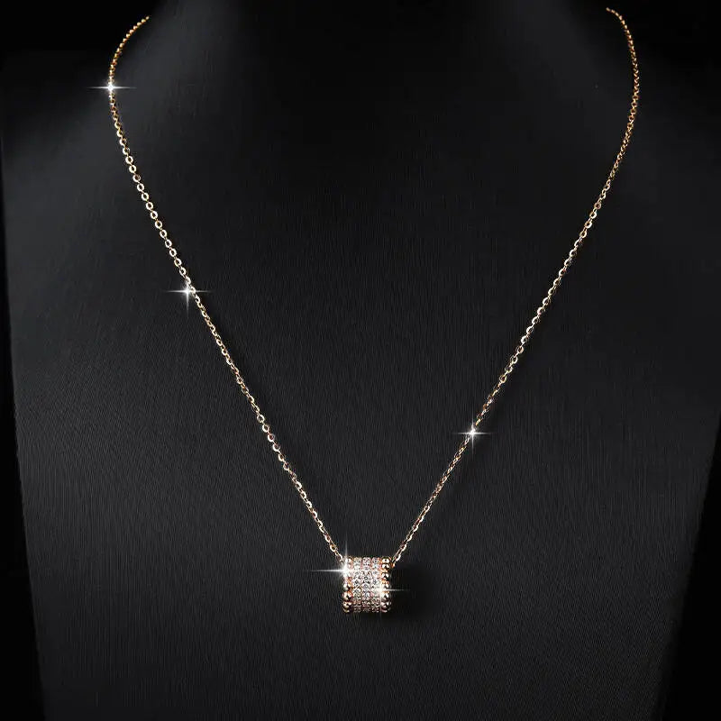 SG D VVS1 Moissanite Necklace 925 Sterling Silver Waist Pendant Necklace For Women Collarbone Chain Luxury Jewelry Gift