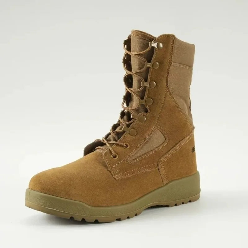 Classic Brand Hiking Shoes For Men Good Quality Suede Leather Trekking Boots Man Comfortable Hiking Shoe Non-Slip Hunting Shoes