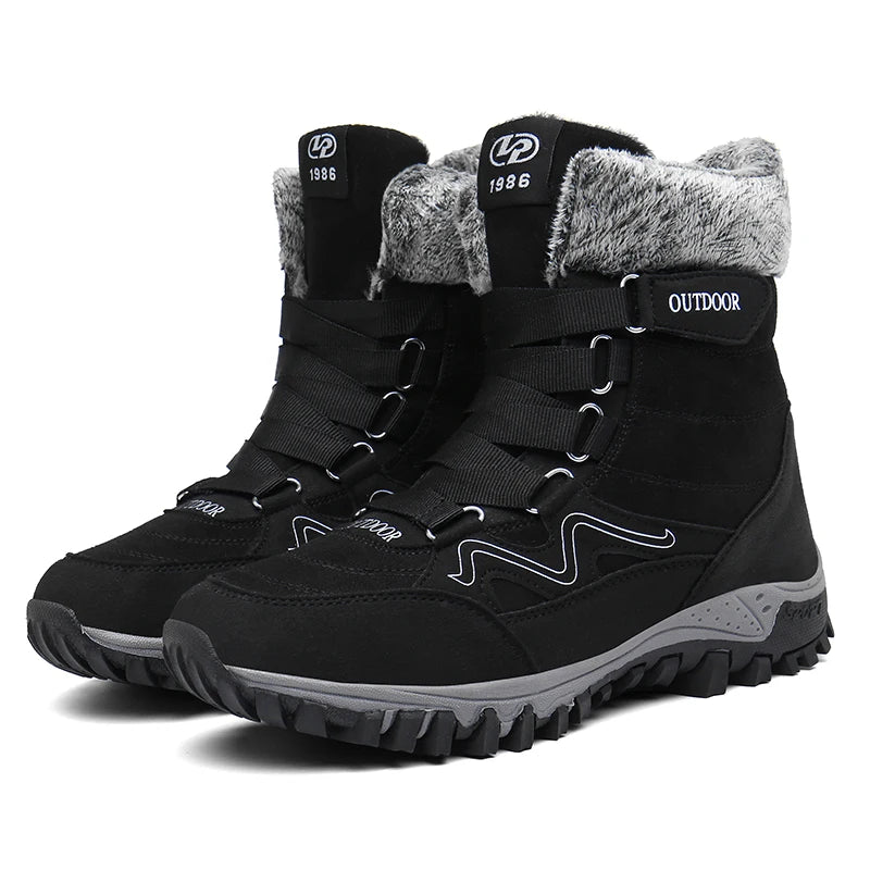 Winter Hiking Shoes Plush Trekking Boots Women Mountain Camping Treking Woman Outdoor Trail Tracking Sneakers