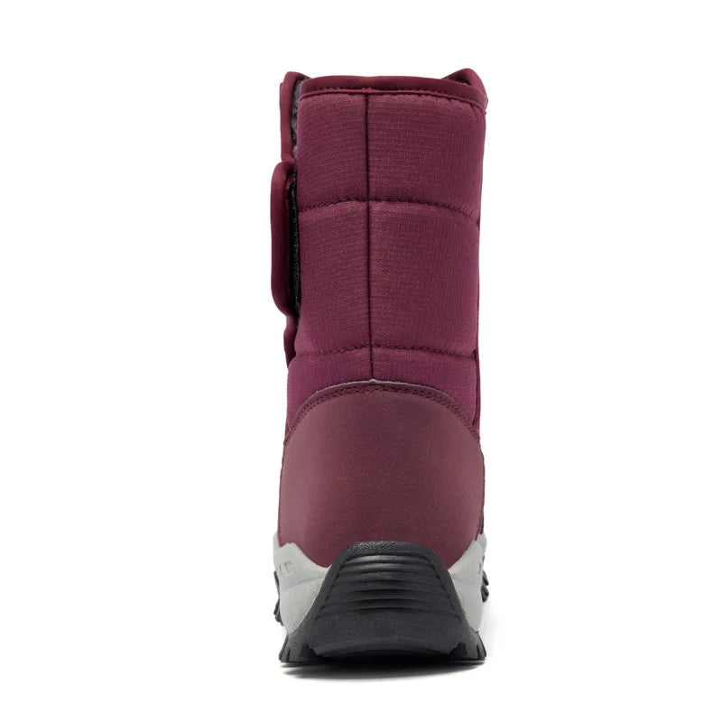 Women's Anti-Slip High-Top Trekking Boots Plush Warm Snow Shoes for Outdoor Hiking Mountain Climbing Winter Outdoor Activities