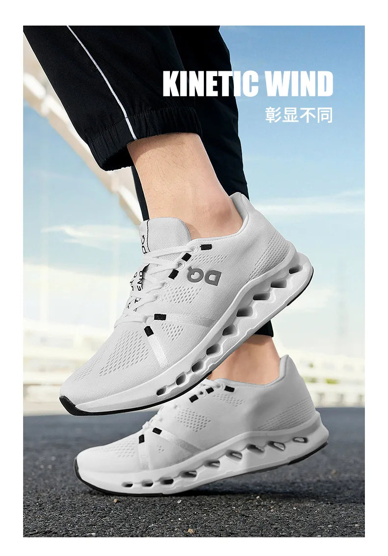 Men Casual Sports Running Shoes Marathon Air Cushion Breathable Lightweight Men Comfortable Athletic Nonskid Sneakers Outdoor