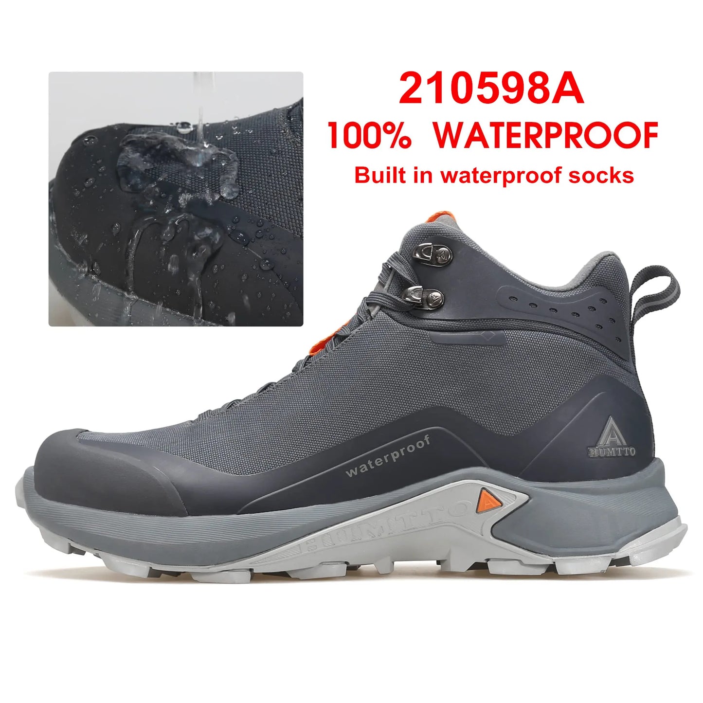 HUMTTO Waterproof Hiking Shoes for Men New Outdoor Mens Sneakers Winter Trekking Boots Male Camping Hunting Tactical Ankle Boots