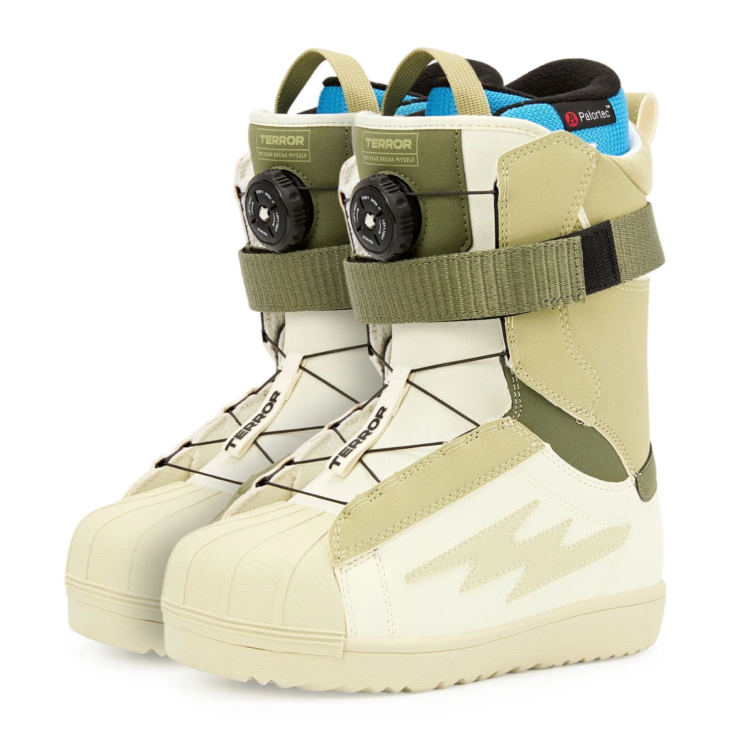 TERROR Snowboard Boot ,NX Dial Knob Lacing Systems and Hook and Loop Straps,Middle Flex,Breathable and Warm Liners - 2025
