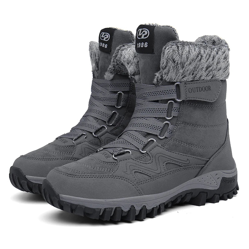 Winter Hiking Shoes Plush Trekking Boots Women Mountain Camping Treking Woman Outdoor Trail Tracking Sneakers