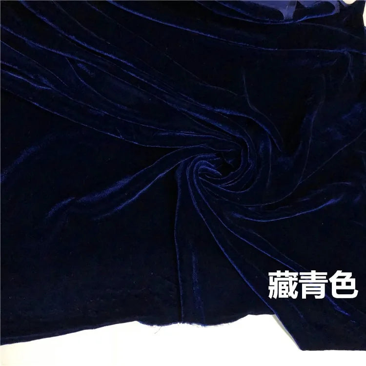 1/3/5 yard Mulberry Silk Velvet by the Yard Garment Fabrics Cheongsam with Cloth Lady's Velvet Robe Evening Dress White Blue Red