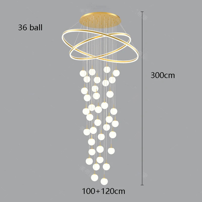 Home decoration - Hall chandelier, Dining room chandelier - Staircase chandelier, Indoor lighting equipment, Ceiling lights, Ele