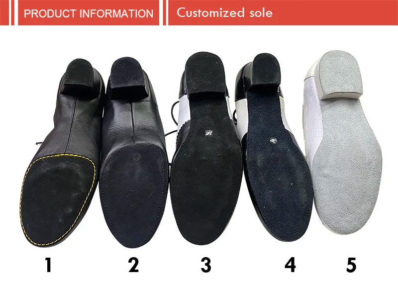Wedopus Customized 2.5CM Heel Gold Snake PU Dance Shoes Suede Sole Men Ballroom Dancing Shoes with Lace-up