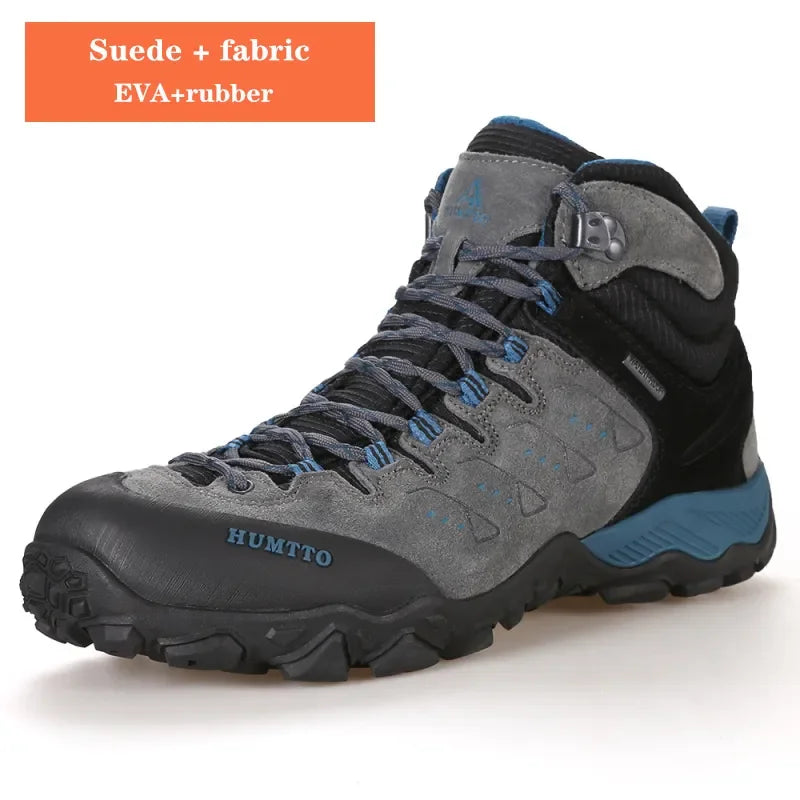 HUMTTO Hiking Shoes Breathable Camping Leather Men's Sports Shoes for Men Winter Trekking Boots Outdoor Designer Sneakers Man