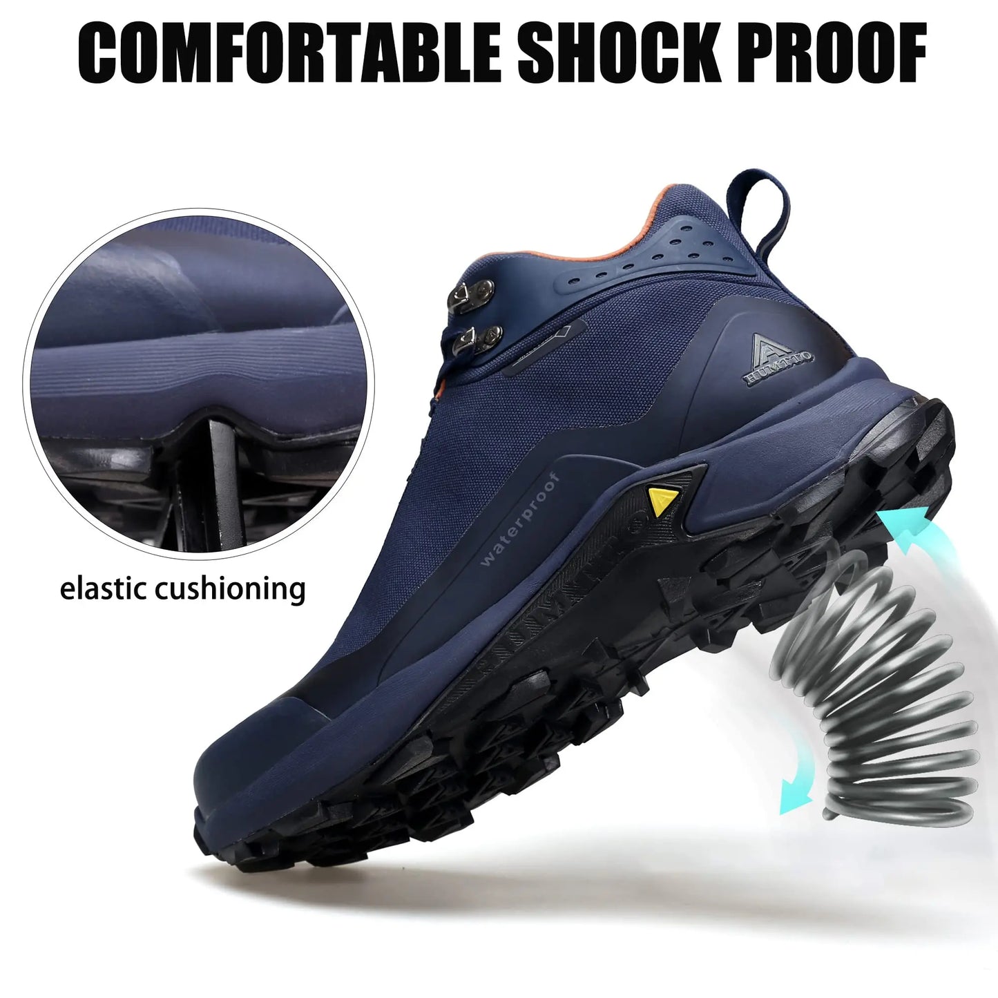 HUMTTO Waterproof Hiking Shoes for Men New Outdoor Mens Sneakers Winter Trekking Boots Male Camping Hunting Tactical Ankle Boots