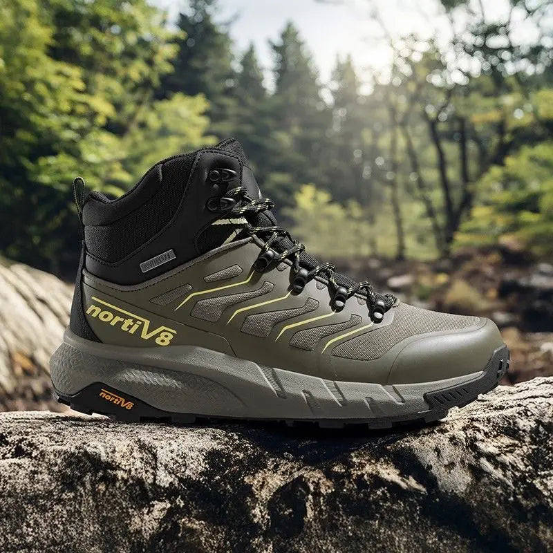 2025 Hot Sale Men Trekking Boots Green Brown Outdoor Walking Shoe Man Designer Mountain Shoes  Hiking Boots