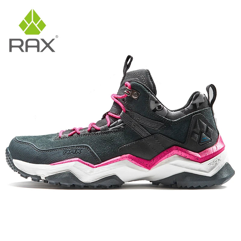 RAX Men's Waterproof Hiking Shoes Women Climbing Backpacking Trekking Boots Men Outdoor Shoes Anti-slip Mountain Sneakers Men