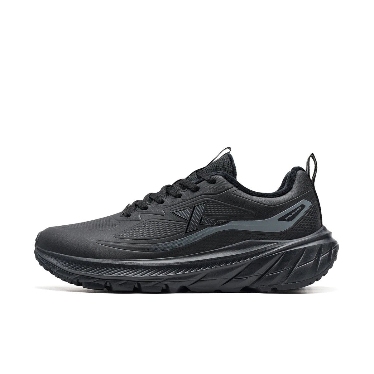 Xtep Male's Cotton Shoes 2025 Winter New Arrival Strong Wrapping Comfortable Lace Up Cushion Durability Sneakers 875419370017