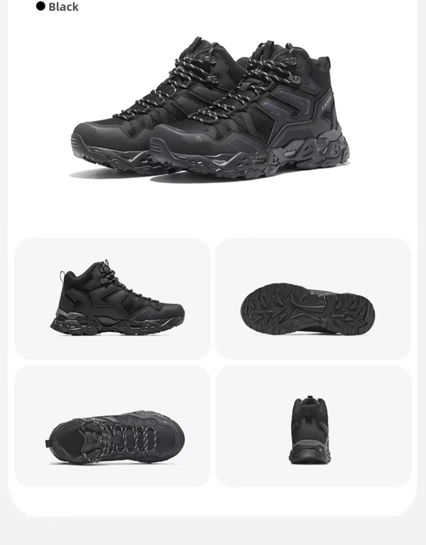 Golden Camel Men's Outdoor Hiking Boots High-Top Lace-Up Non-slip Sports Casual Trekking Boot 2025 Winter Suede Warm Women Shoes