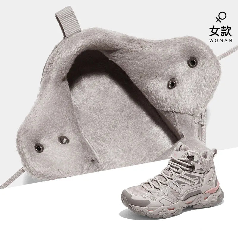 Golden Camel Men's Outdoor Hiking Boots High-Top Lace-Up Non-slip Sports Casual Trekking Boot 2025 Winter Suede Warm Women Shoes