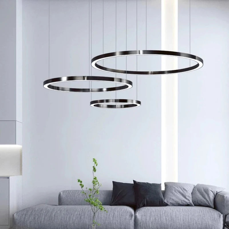 Modern home decor ring led lights pendant light lamps for living room Chandeliers for dining room hanging light indoor lighting