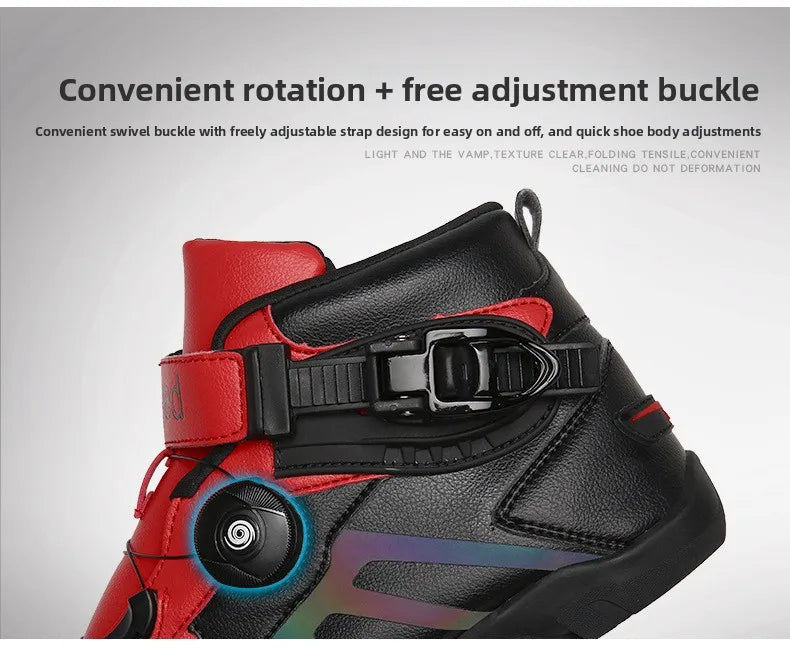 Motorcycle Boots Men Motocross Safety Protection Shoes Accessories Off-Road Racing Waterproof Anti Slip Short Boot motorcycles