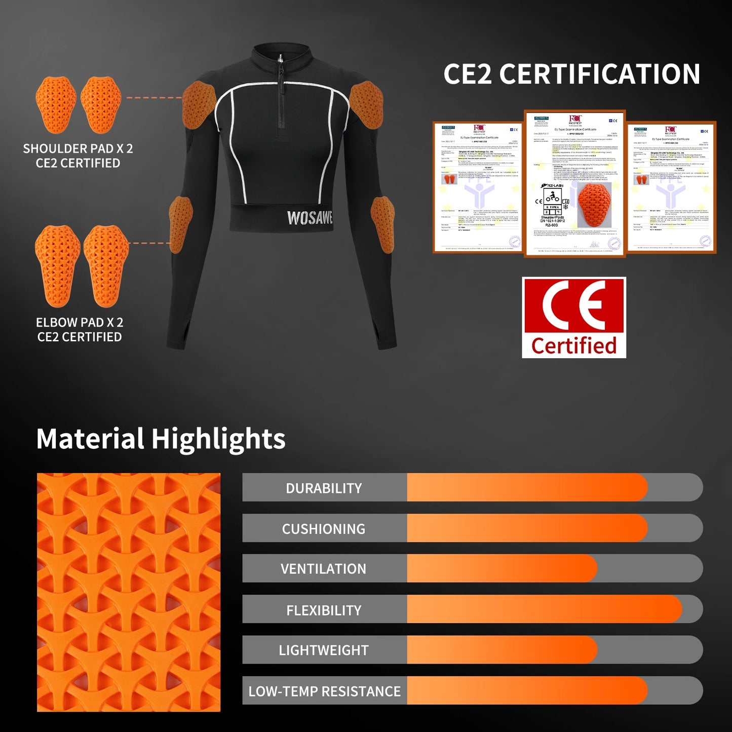WOSAWE Women Motorcycle Jacket and Pants Set with Removable Pads Soft Protective Gear CE Level 2 Safety Moto Racing Clothes Slim