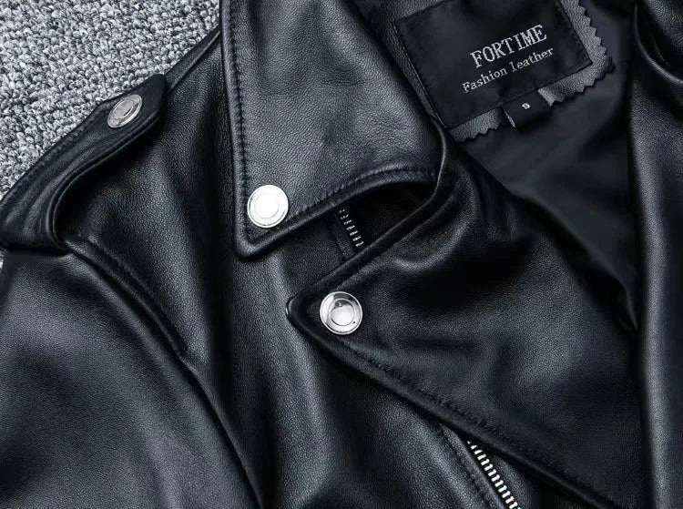 Men's PU Motorcycle Leather Jacket Thickened Autumn New Style Casual Versatile Slim Fit Large Size Men's Leather Jacket