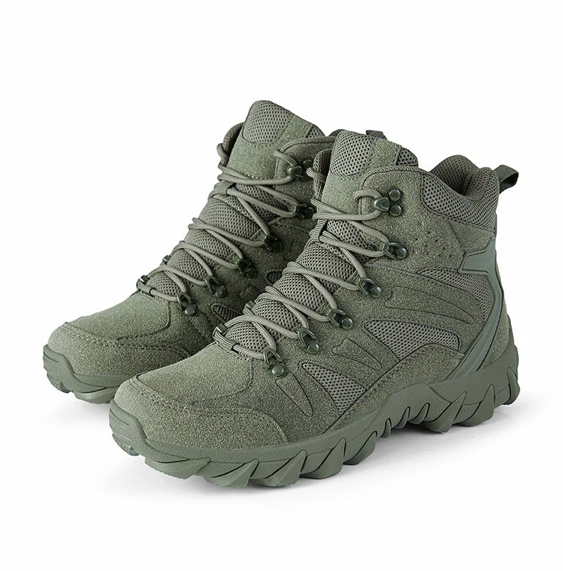 CHRLCK Tactical Boots Outdoor Sports Men's Trekking Boots Waterproof Hiking Shoes Shock Absorbing Anti-slip Sneakers Male