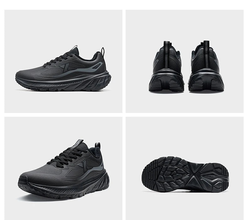 Xtep Male's Cotton Shoes 2025 Winter New Arrival Strong Wrapping Comfortable Lace Up Cushion Durability Sneakers 875419370017