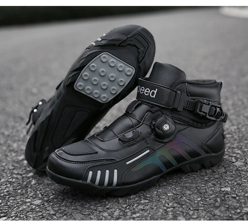Motorcycle Boots Men Motocross Safety Protection Shoes Accessories Off-Road Racing Waterproof Anti Slip Short Boot motorcycles