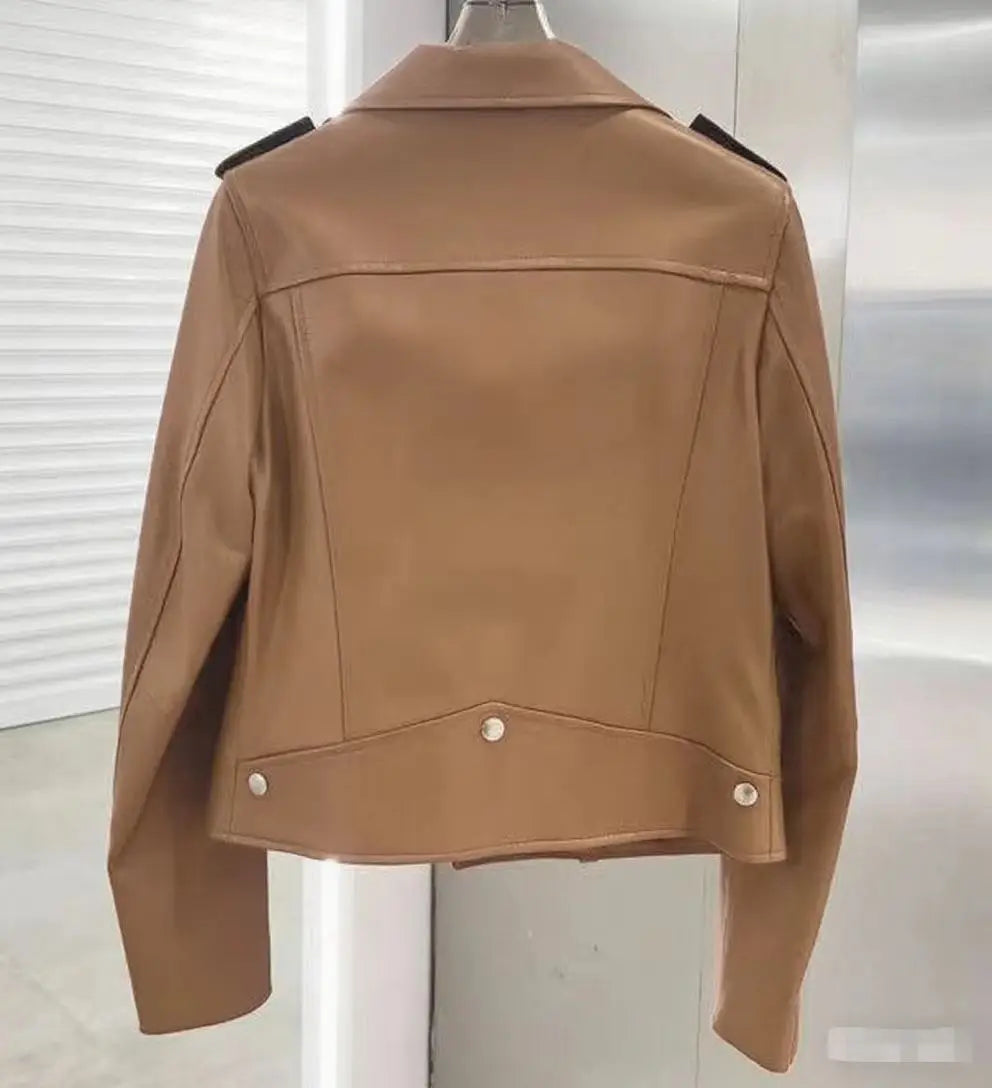Men's PU Motorcycle Leather Jacket Thickened Autumn New Style Casual Versatile Slim Fit Large Size Men's Leather Jacket