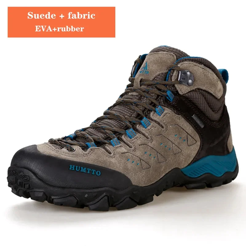 HUMTTO Hiking Shoes Breathable Camping Leather Men's Sports Shoes for Men Winter Trekking Boots Outdoor Designer Sneakers Man