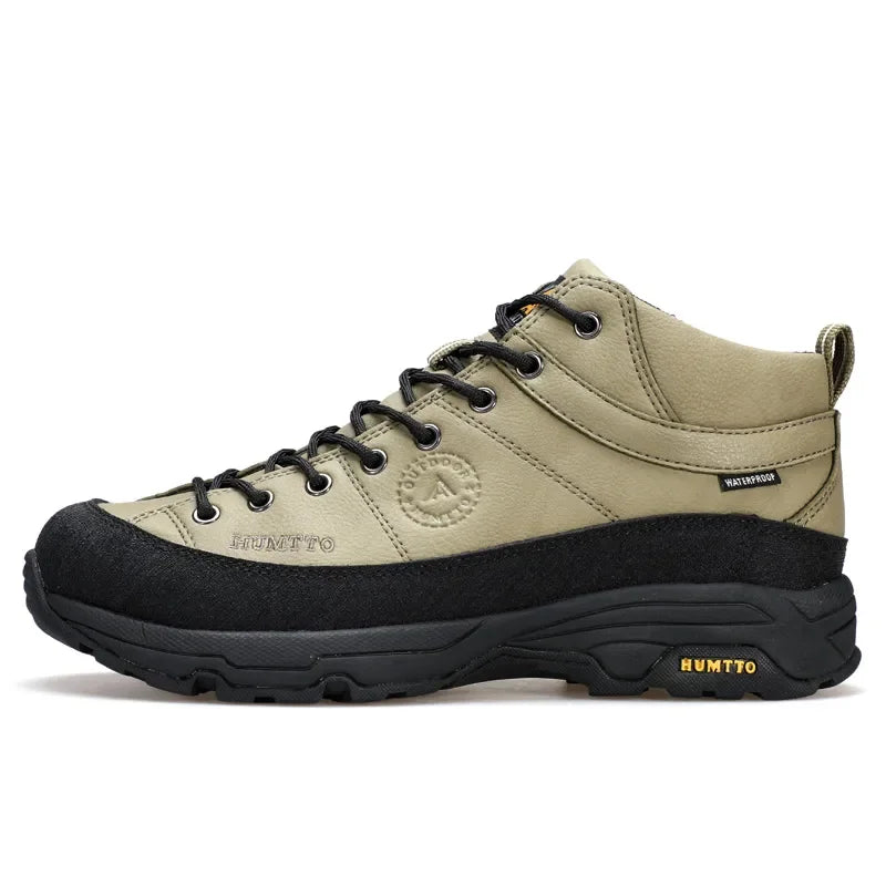 HUMTTO Hiking Shoes Breathable Camping Leather Men's Sports Shoes for Men Winter Trekking Boots Outdoor Designer Sneakers Man